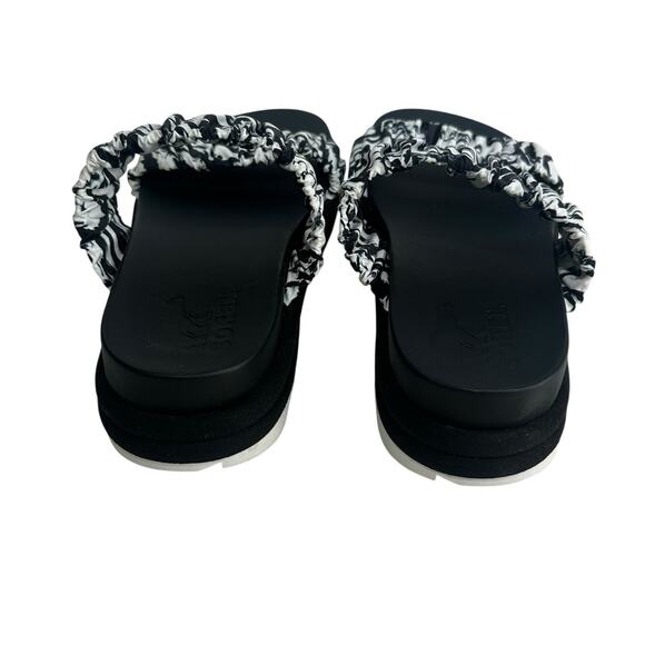 Sorel Women's Roaming Two Strap Slide Sandals Black White Size 8 - Picture 4 of 8